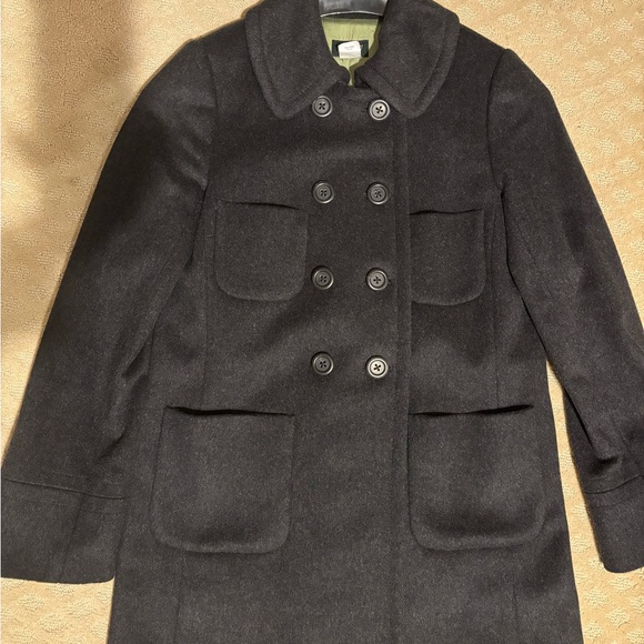 J. Crew Charcoal Double-Breasted Pea Coat - Picture 9 of 14